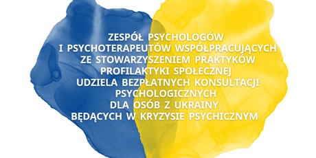 Konsultacje psychologiczne dla osób z Ukrainy