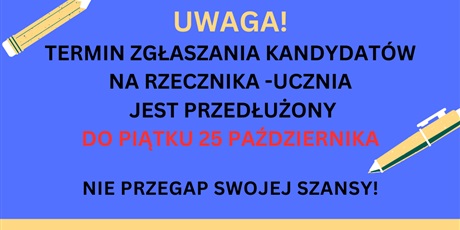 Informacja Rzecznika Praw Ucznia!