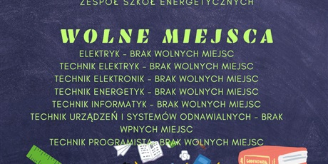 Nabór Uzupełniający - Wolne Miejsca