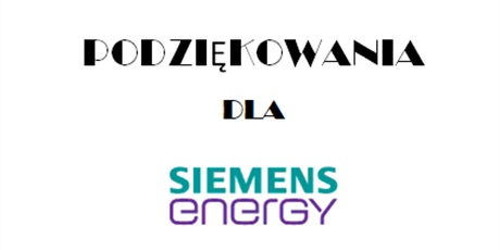 Podziękowania dla Siemens Energy