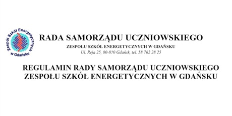 Regulamin Rady Samorządu Uczniowskiego